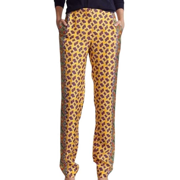 1552 Ralph Lauren Collection Simone Pleated Mulberry Silk Pants Size 2 - Picture 2 of 8